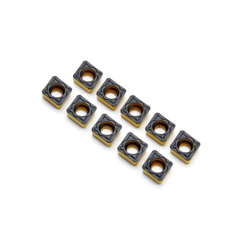 CDBP CNC Carbide Inserts CCMT21.52 Ccmt 060208 for Steel Lathe Turning Tool, Tin Coated Lathe Replacement Cutters Semi-Finishing Chipbreaker, 10 Pcs - Image 5